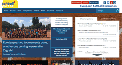 Desktop Screenshot of europeansoftball.org