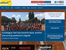 Tablet Screenshot of europeansoftball.org